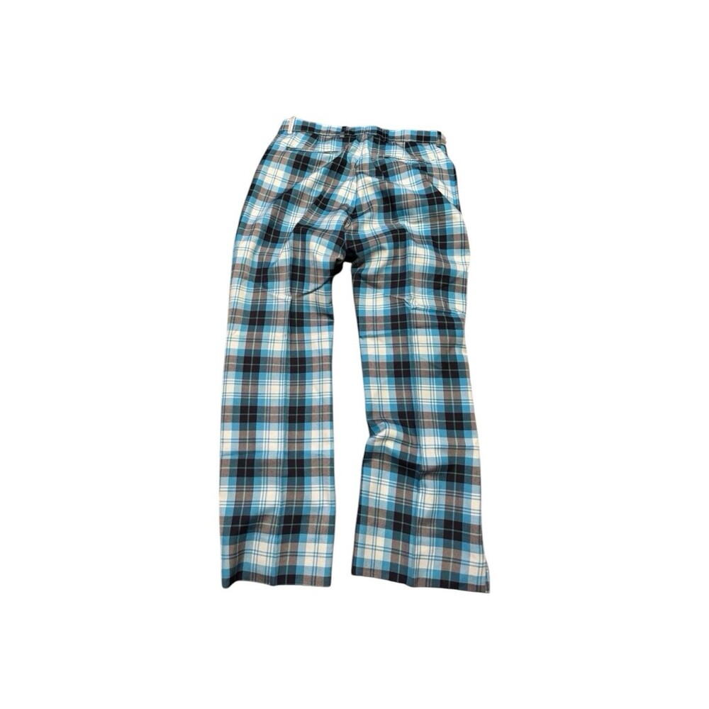 Ian Poulter IJP Men’s Golf Design Pants Trousers Cuffed Wool/Poly Blend Plaid UK